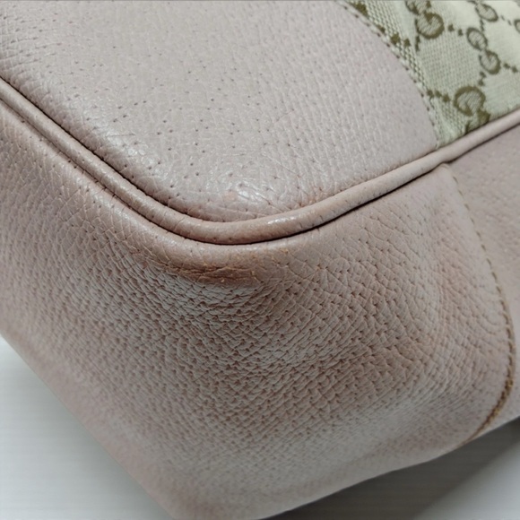 Gucci Bree Pink and Beige Women's Canvas Tote Bag - Picture 6 of 8